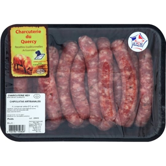 Chipolatas Artisanales CHARCUTERIE DU QUERCY
