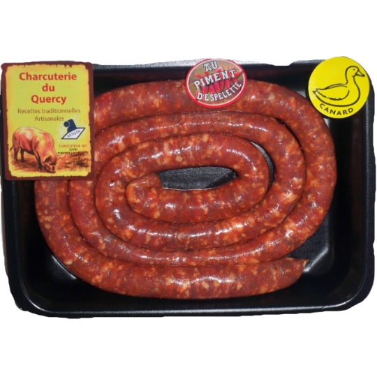 Saucisses au Canard et au Piment D'Espelette CHARCUTERIE REY