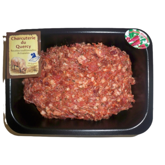 Chair à Saucisse au Piment d'Espelette Artisanale CHARCUTERIE DU QUERCY