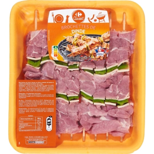 Brochette de Dinde CARREFOUR CLASSIC'