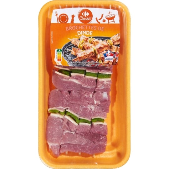 Brochette de Dinde CARREFOUR CLASSIC'