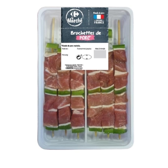Brochette de Porc CARREFOUR LE MARCHE
