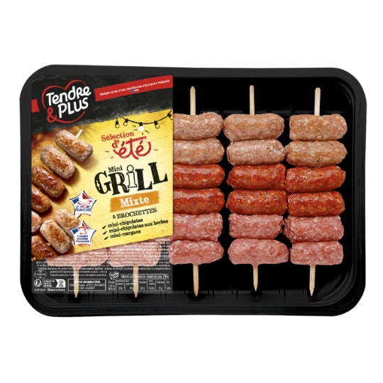 Brochette de Mini Chipolatas Merguez aux Herbes TENDRE ET PLUS