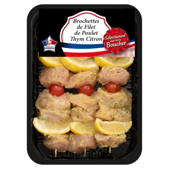 Brochettes Filet de Poulet Thym Citron