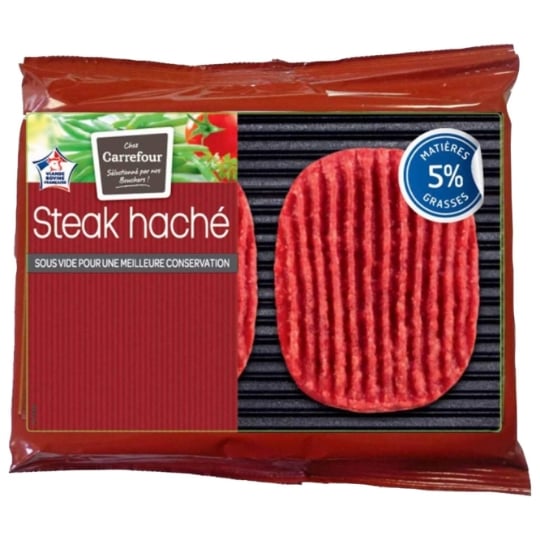 Steaks Hachés Pur Bœuf 5% MG Sous Vide