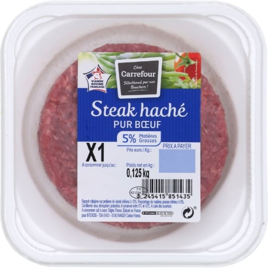 Steak Haché Pur Bœuf 5% MG
