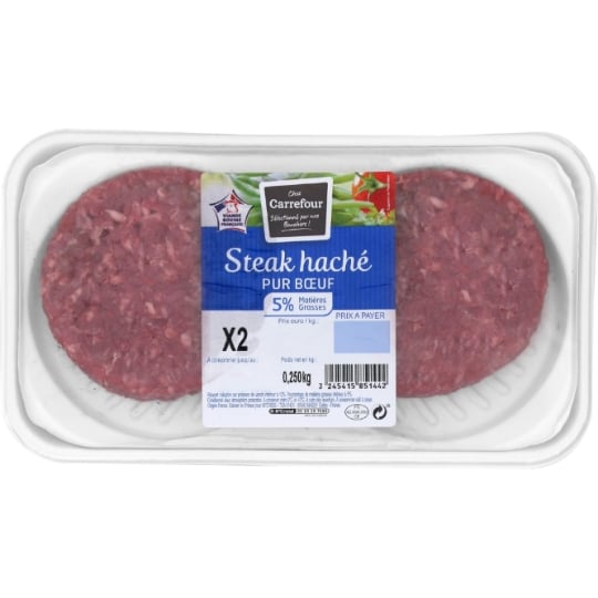 Steaks Hachés Pur Bœuf 5% MG