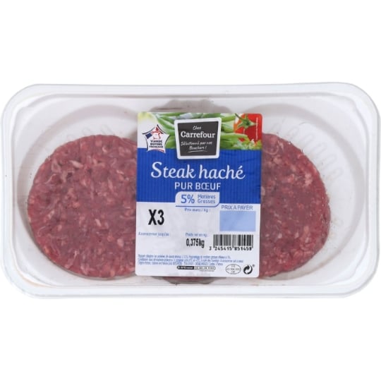 Steaks Hachés Pur Bœuf 5% MG