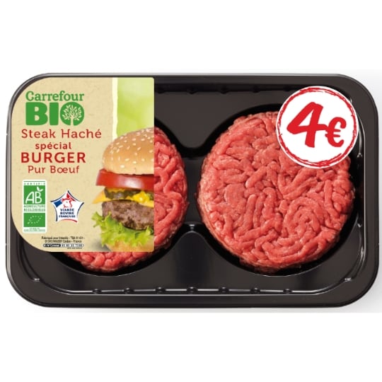 Steaks Hachés Bio CARREFOUR BIO