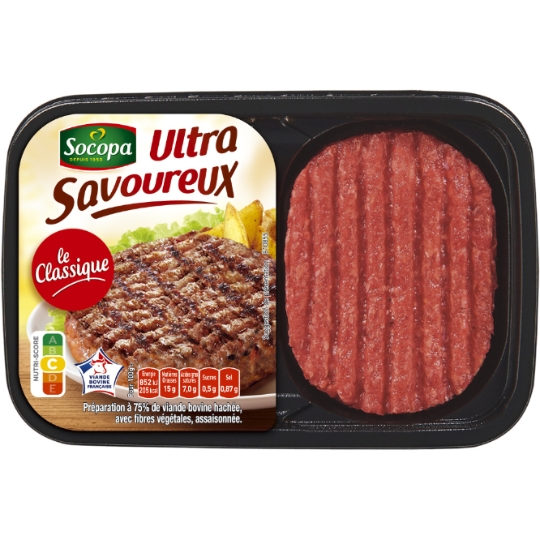 Steaks Hachés Ultra Savoureux 15% MG SOCOPA