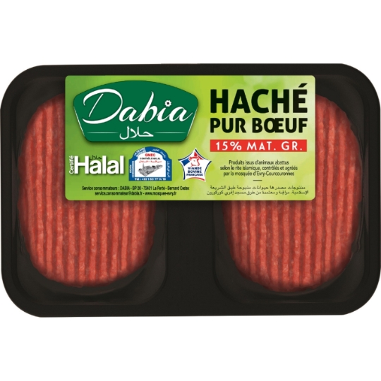 Steaks Hachés 15% MG Halal DABIA