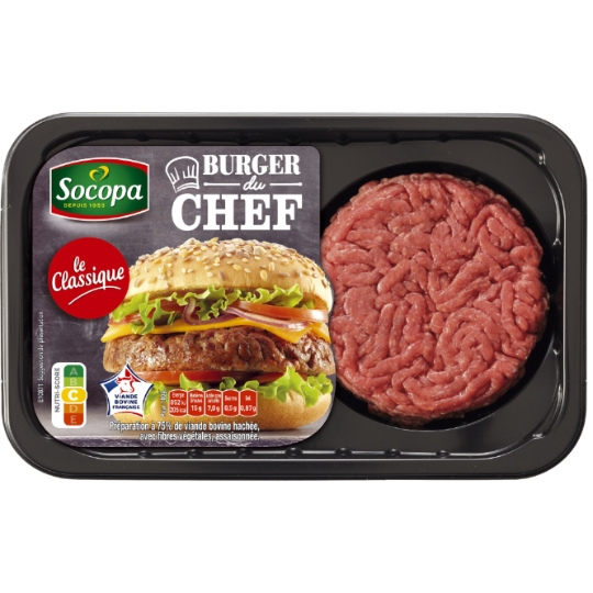 Steaks Hachés Burger du Chef 15% MG SOCOPA