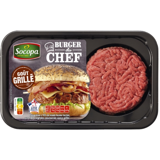 Steaks Hachés Goût Grillé 15% MG SOCOPA