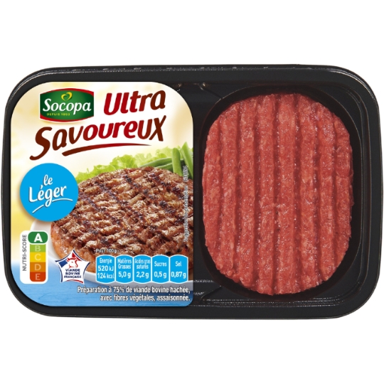 Steaks Hachés 5%MG Ultra Savoureux SOCOPA