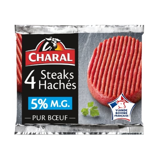 Steaks Hachés Pur Bœuf 5% MG CHARAL