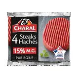 Steaks Hachés Pur Bœuf 15% MG CHARAL