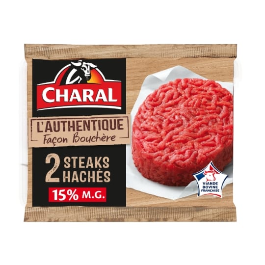 Steaks Hachés Façon Bouchère 15% MG CHARAL