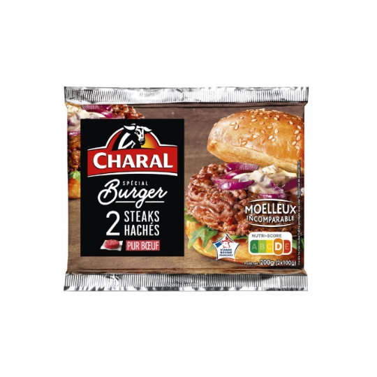 Steaks Hachés Spécial Burger Pur Bœuf CHARAL
