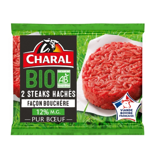 Steaks Hachés 15% MG Façon Bouchère Bio CHARAL