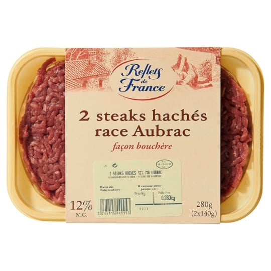 Steaks Hachés façon Bouchère Pur Bœuf Race Aubrac REFLETS DE FRANCE