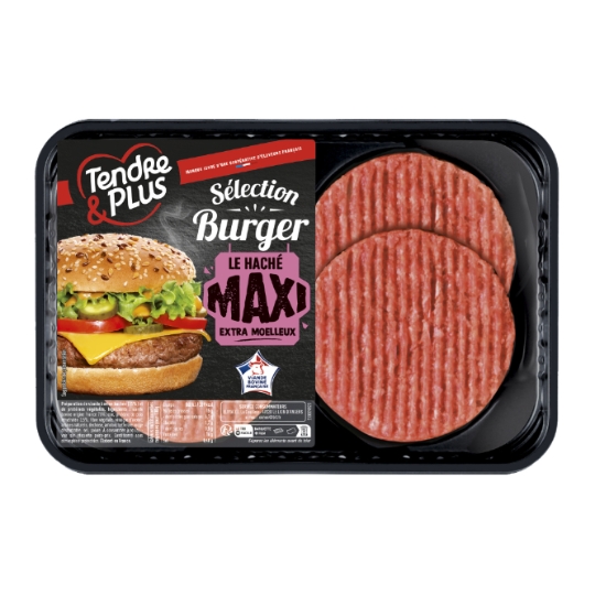 Steaks Hachés Spécial Burger Maxi TENDRE ET PLUS