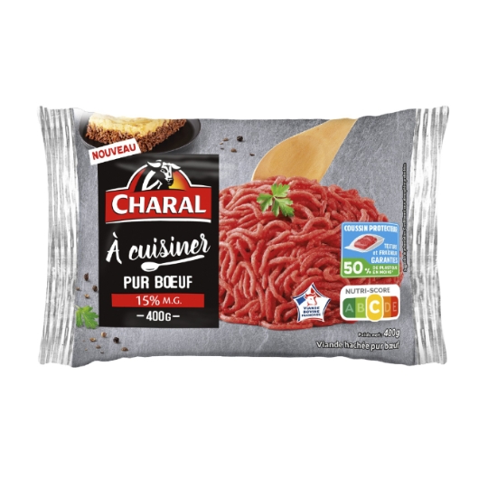 Viande Hachée Pur Boeuf 15% M,G A Cuisiner CHARAL