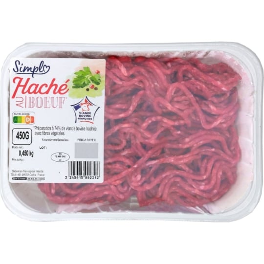 Viande Hachée au Bœuf Petit Prix SIMPL