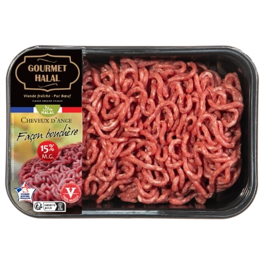 Viande Hachée Façon Bouchère 15% MG Halal AFFIN'HAL