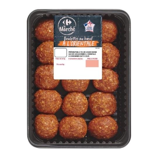 Boulettes de Bœuf à L'orientale CARREFOUR LE MARCHE