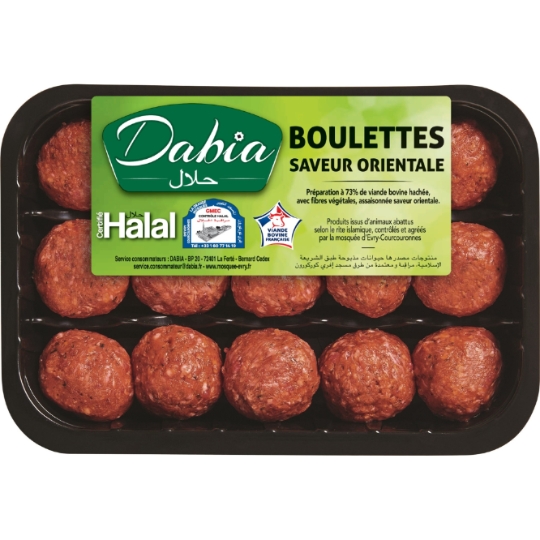 Boulettes de Bœuf Saveur Orientale Halal DABIA