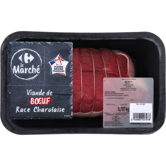 Viande Bovine : Rôti *** de Bœuf CARREFOUR LE MARCHE