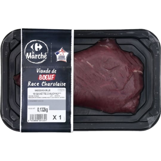 Viande Bovine : Bavette D'aloyau *** à Griller CARREFOUR LE MARCHE
