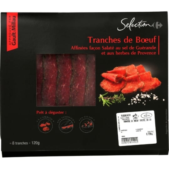 Viande Bovine : Tranches de Bœuf CARREFOUR SELECTION