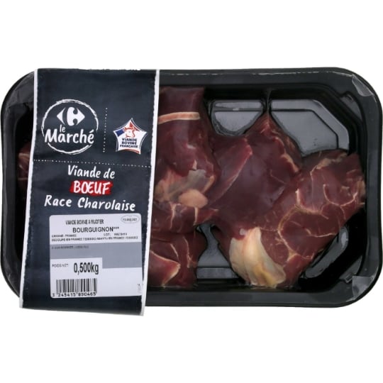 Viande Bovine : Bourguignon *** à Mijoter CARREFOUR LE MARCHE
