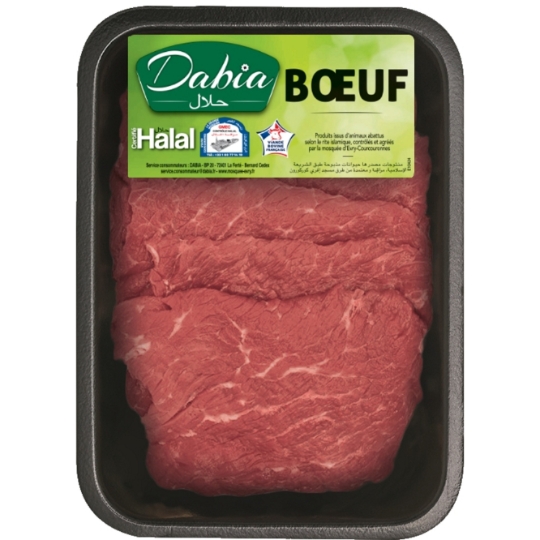 Viande Bovine : Steaks** Halal à Griller DABIA