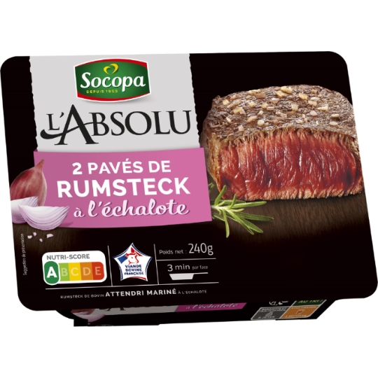 Viande Bovine : Rumsteak à L'échalote SOCOPA