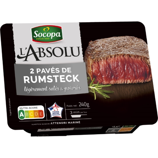 Viande Bovine : Pavés de Rumsteak à Griller SOCOPA