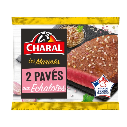 Viande Bovine : Pavés Bœuf Marinés Échalote CHARAL