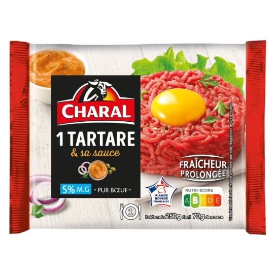 Viande Bovine : Tartare 5% MG et Sa Sauce CHARAL