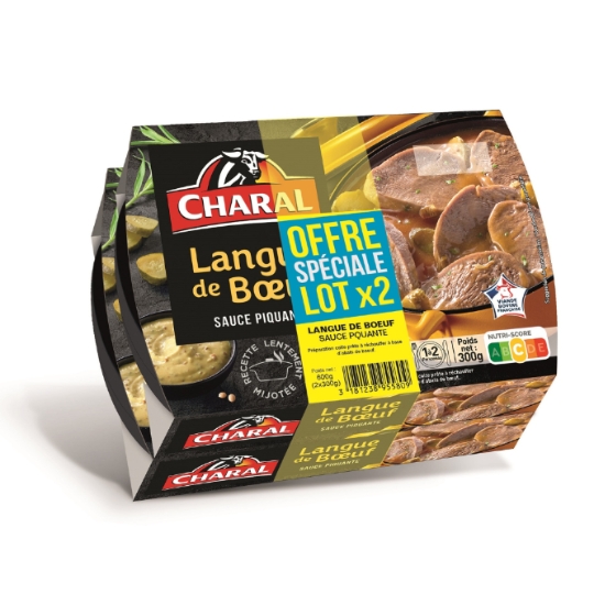 Plat Cuisiné Langue de Bœuf Sauce Piquante CHARAL
