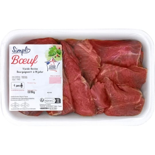 Viande Bovine : Bourguignon** à Mijoter Petit Prix SIMPL