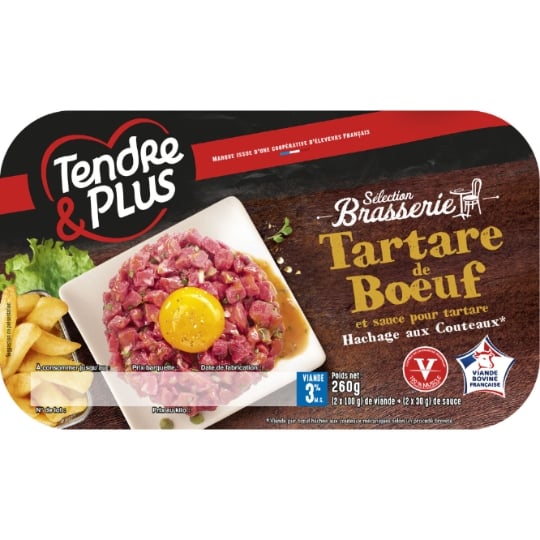 Viande Bovine : Tartare Façon Brasserie TENDRE ET PLUS