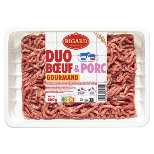 Viande Hachée Duo Bœuf & Porc Gourmand BIGARD