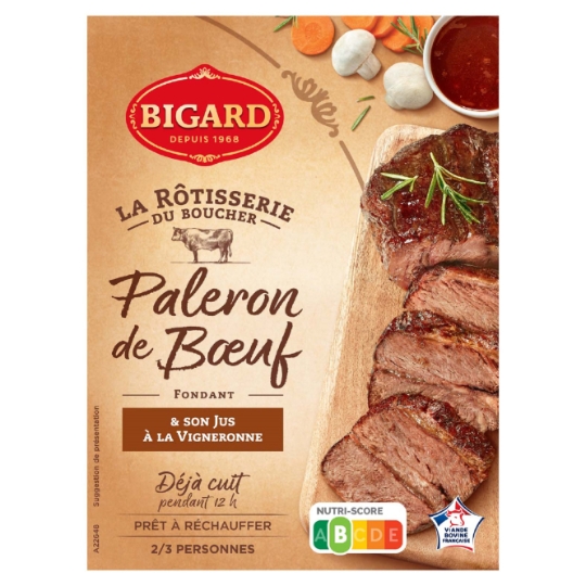Viande Bovine : Paleron de Bœuf Cuit à La Vigneronne BIGARD