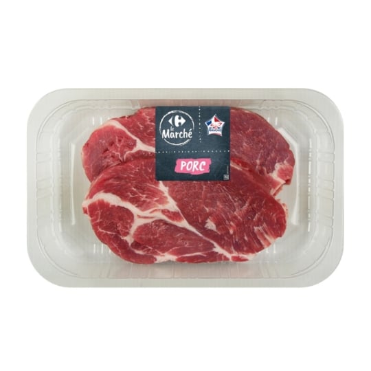 Côtes de Porc Échine Sans Os à Griller CARREFOUR LE MARCHE