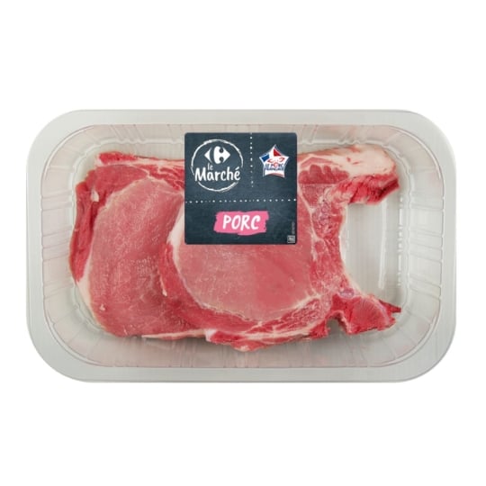 Côtes de Porc Premières Avec Os à Griller CARREFOUR LE MARCHE