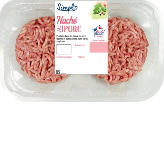 Steaks Hachés de Porc Petit Prix SIMPL