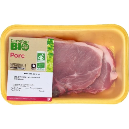 Côtes de Porc Bio CARREFOUR BIO