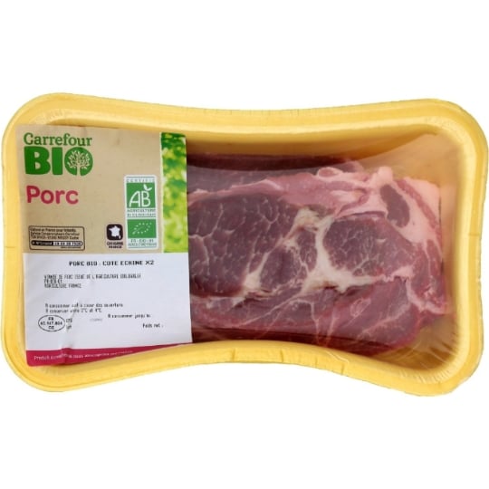 Côtes de Porc Échine Bio CARREFOUR BIO