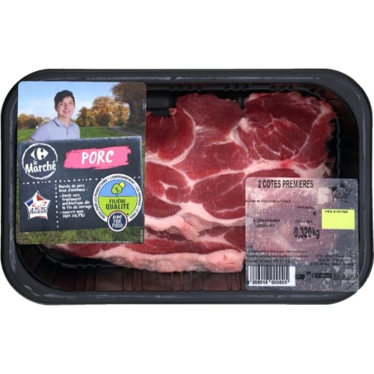 Côtes de Porc Première à Griller FILIERE QUALITE CARREFOUR